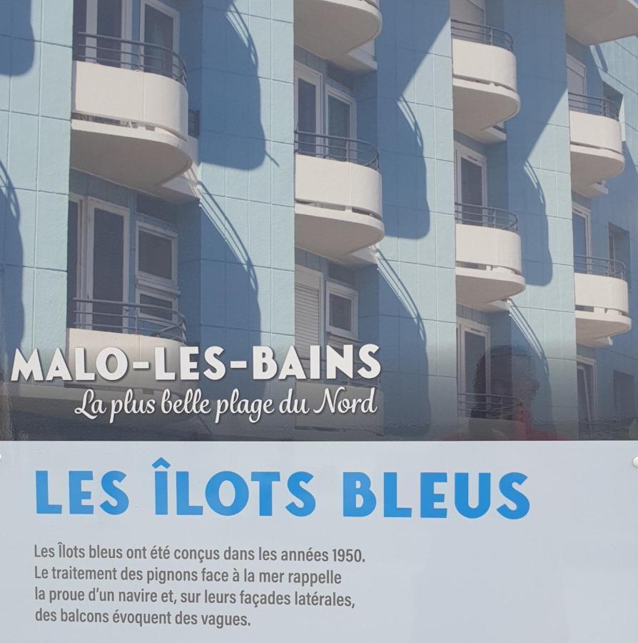 Studio Vue Mer Au Coeur De Malo Les Bains Pieds Dans L Eau Dunkirk Bagian luar foto